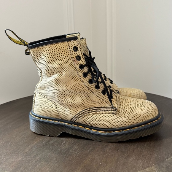 Dr Martens 1460 - Size 8 (UK 6) - Beige Snakeskin - Vintage - Made in England - Picture 4 of 11